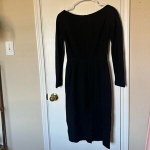 Vintage 50s Pat Hartly Black Pencil Dress with Union Label